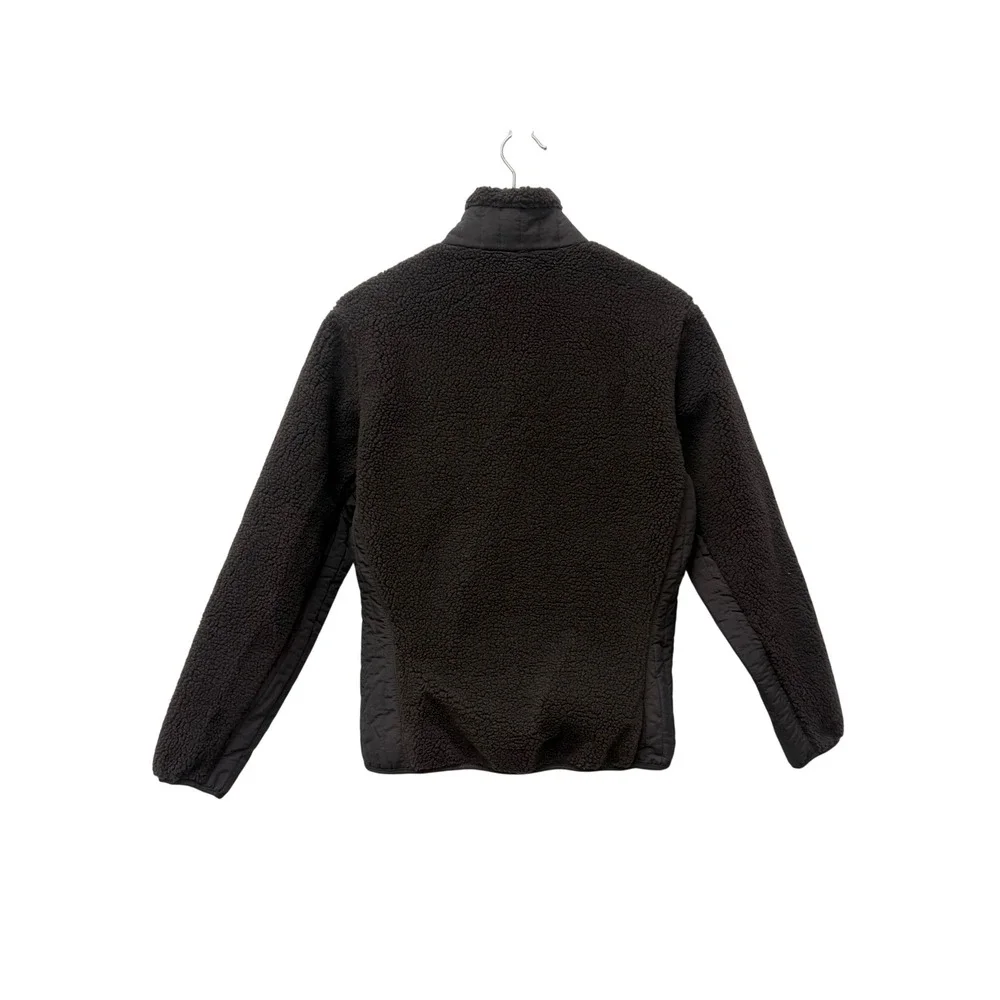 Patagonia Synchilla Sherpa Retro-X Fleece Jacket Womens Large Brown‎ Full Zip